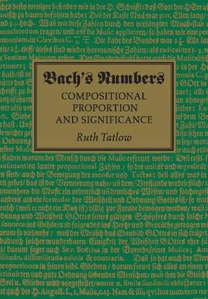 Bach's Numbers
