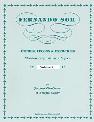 Fernando Sor: Etudes, leçons et exercices, vol. 1