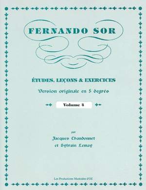 Fernando Sor: Etudes, leçons et exercices, vol. 4