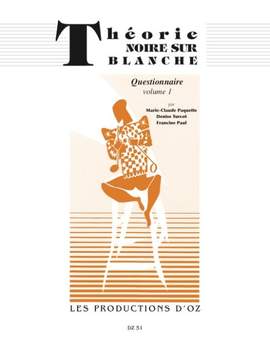 M.C. Paquette: Théorie noire sur blanche, questionnaire vol. 1