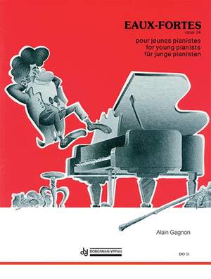 Alain Gagnon: Eaux-Fortes, for young pianists