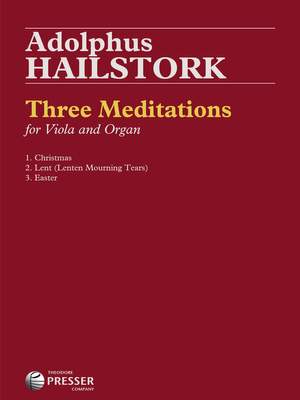 Adolphus Hailstork: Three Meditations