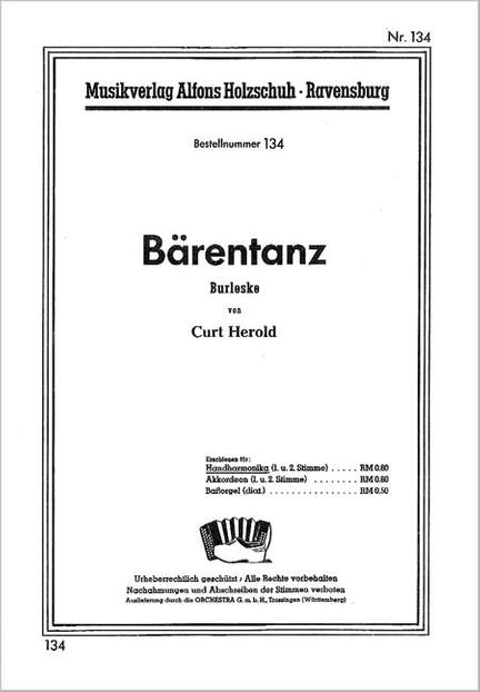 Curt Herold: Bärentanz