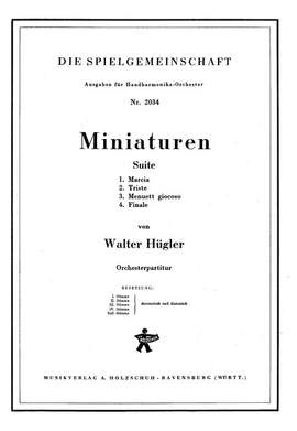 Walter Huegler: Miniaturen Suite