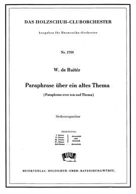 W. de Ruitér: Paraphrase über ein altes Thema