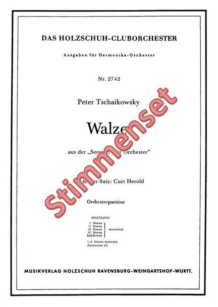 Pyotr Ilyich Tchaikovsky: Walzer