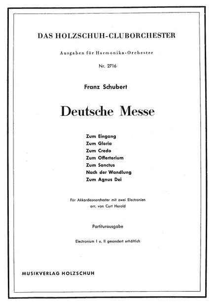 Franz Schubert: Deutsche Messe