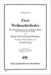 Friedrich Haag: 2 Weihnachtslieder