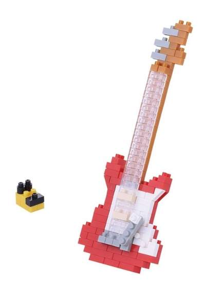Nanoblock Electric Guitar - Red