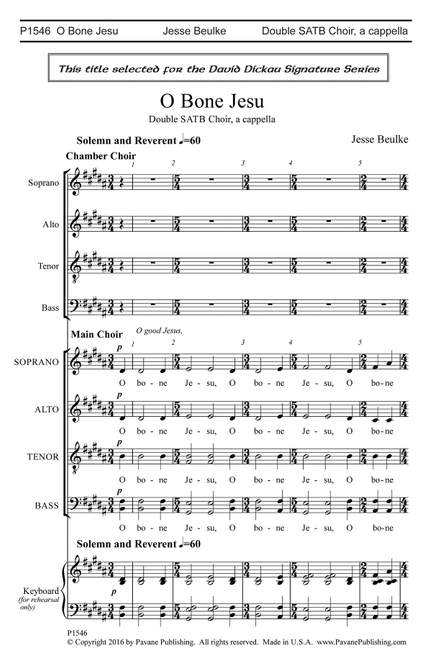 Jesse Beulke: O Bone Jesu