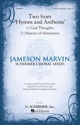 Jameson Marvin: Two from Hymns and Anthems