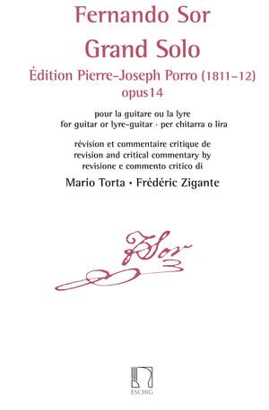 Fernando Sor: Grand Solo - Édition Pierre Porro (1811–12), op 14