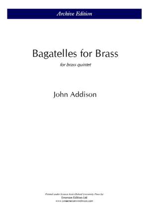 Addison, John: Bagatelles for Brass (Score)