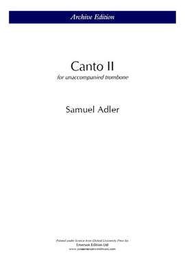 Adler, Samuel: Canto 2