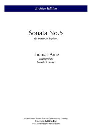 Arne, Thomas: Sonata No.5