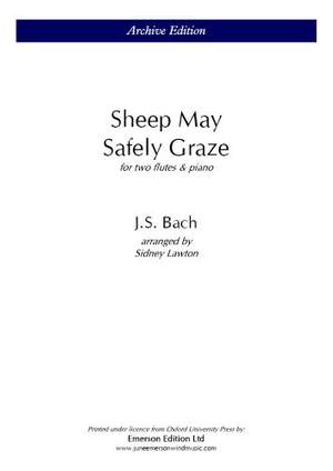 Bach, Johann Sebastian: Sheep May Safely Graze