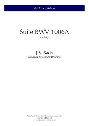 Bach, J.S: Suite BWV 1006A for Harp