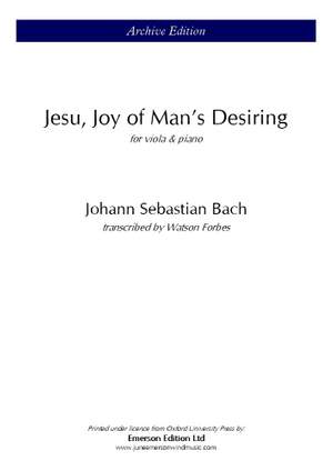 Bach, J.S: Jesu Joy of Man's Desiring
