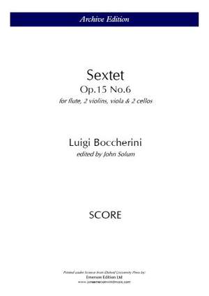 Boccherini, L: Sextet Op. 15 No. 6