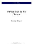 Draper, G: Introduction To The Clarinet