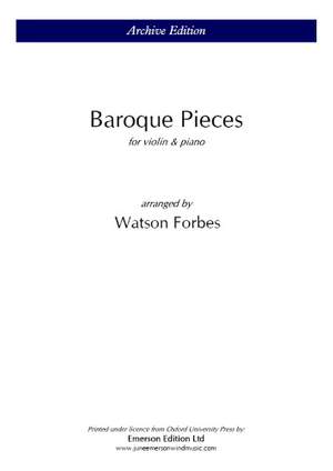 Forbes, W: Baroque Pieces for Violin