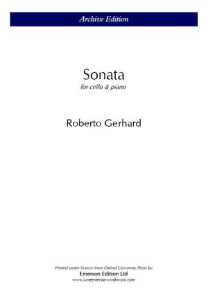 Gerhard, R: Cello Sonata