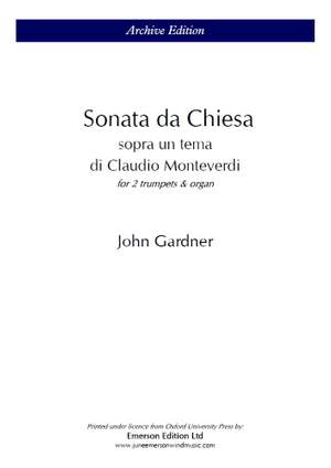 Gardner, J: Sonata Da Chiesa