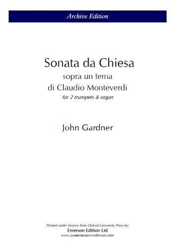 Gardner, J: Sonata Da Chiesa