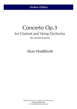 Hoddinott, Alun: Clarinet Concerto