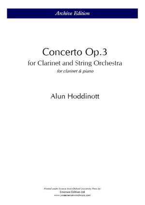 Hoddinott, Alun: Clarinet Concerto