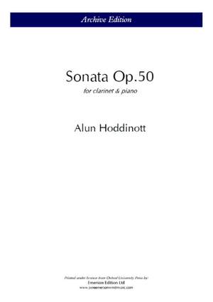 Hoddinott, Alun: Clarinet Sonata