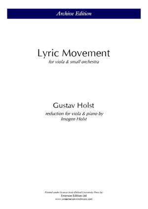Holst, Gustav: Lyric Movement