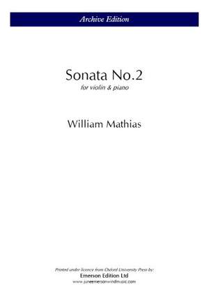 Mathias, William: Violin Sonata No.2