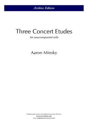 Minsky, A: Three Concert Etudes