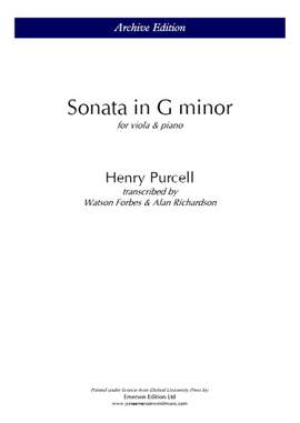 Purcell, Henry: Sonata In G Minor (Viola & Piano)