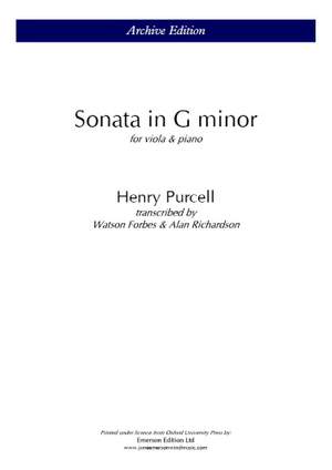 Purcell, Henry: Sonata In G Minor (Viola & Piano)