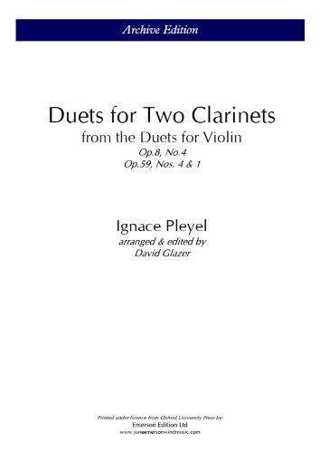Pleyel: Duets for Two Clarinets