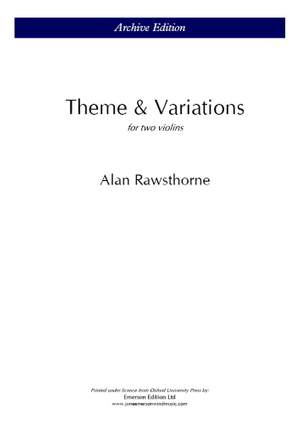 Rawsthorne, Alan: Theme & Variations for 2 Violins