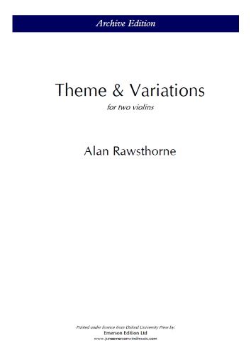 Rawsthorne, Alan: Theme & Variations for 2 Violins