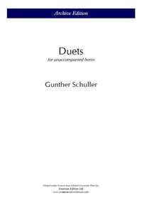 Schuller, Gunter: Duets for unaccompanied horns