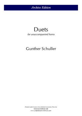 Schuller, Gunter: Duets for unaccompanied horns