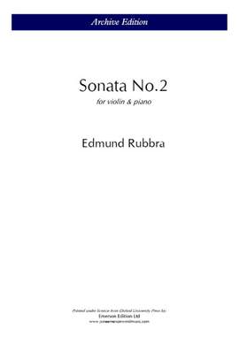 Rubbra, E: Violin Sonata No.2