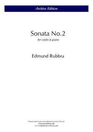 Rubbra, E: Violin Sonata No.2