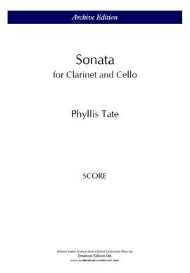 Tate, P: Sonata For Clarinet & Cello
