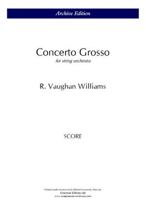 Vaughan Williams, Ralph: Concerto Grosso (Score)