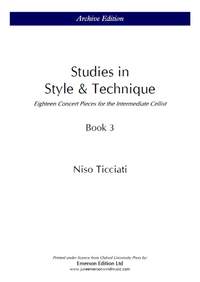 Ticciati, N: Studies In Style & Technique Bk.3