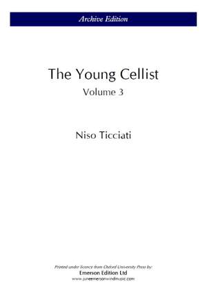 Ticciati, N: Young Cellist Vol.3