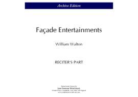 Walton, William: Facade Entertainments