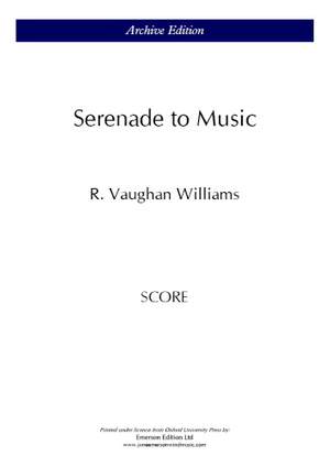 Vaughan Williams, Ralph: Serenade To Music