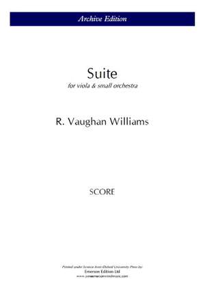 Vaughan Williams, Ralph: Suite for Viola and Orchaestra (Score)